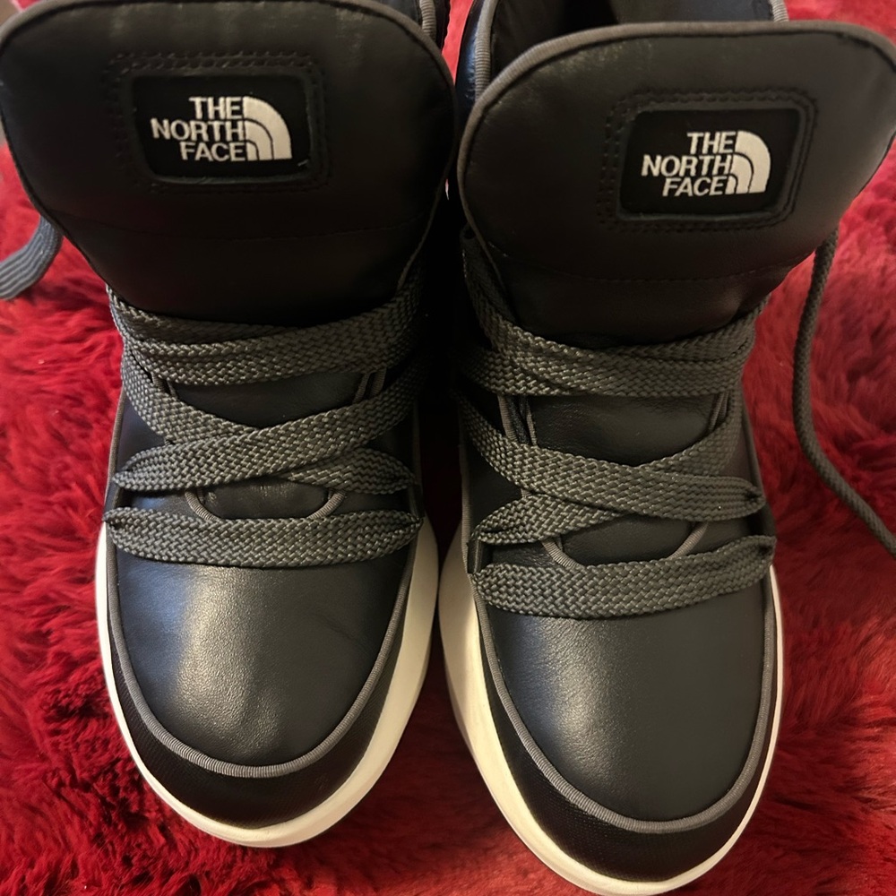 The North Face Black and Gray High-Top Sneakers